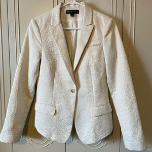 Elizabeth and James Ivory Jacquard Blazer Size 8
